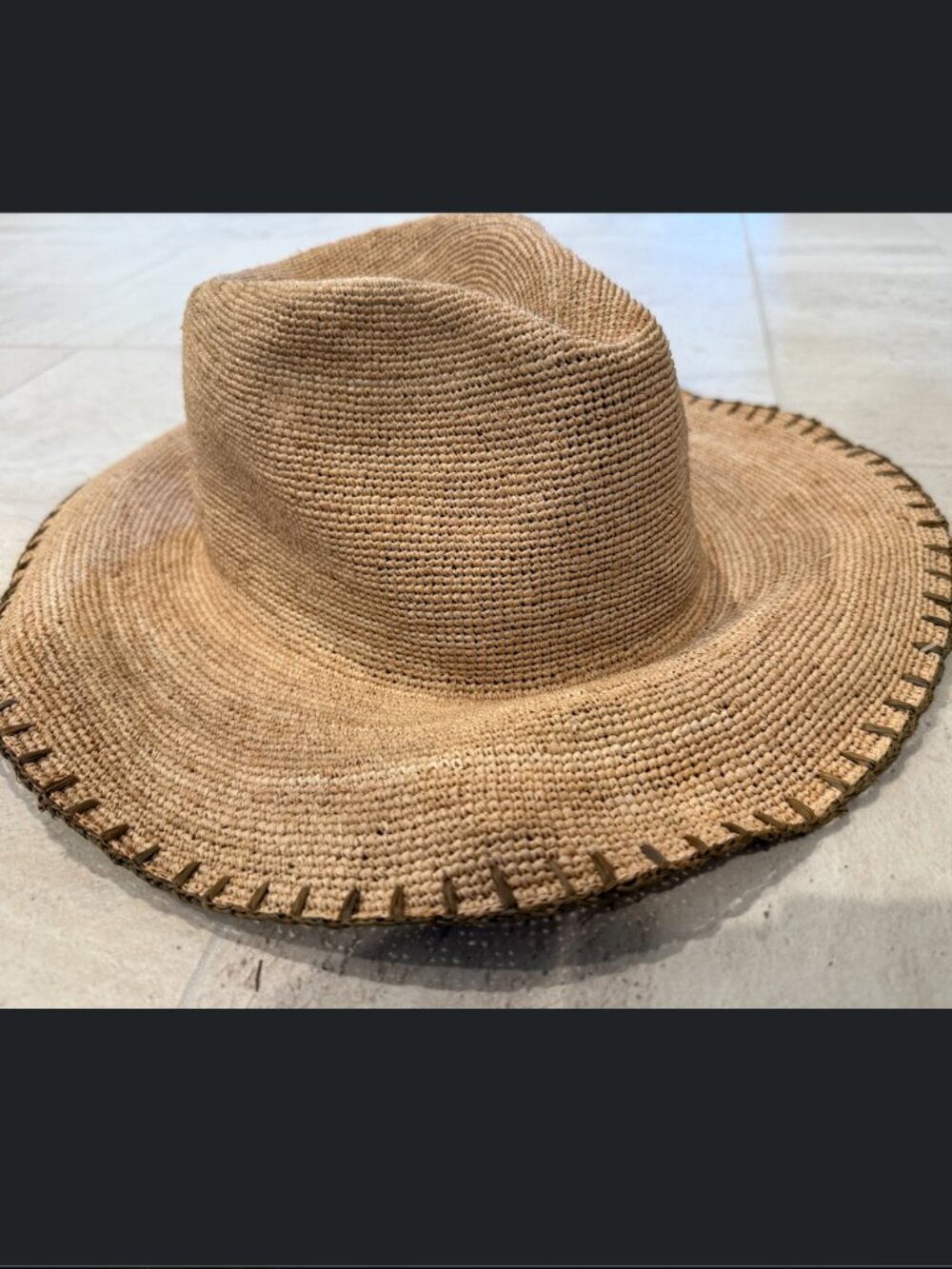 J.McLaughlin Raffia Hat - packable! - Picture 1 of 6